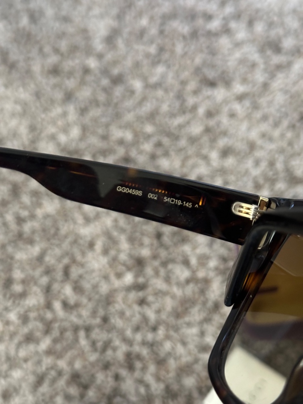 Authentic Gucci Sunglasses GG0459S Tortoiseshell + Brown Lenses - Picture 7 of 10